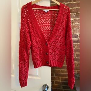 Topshop Knitted Mix Stitch Cardigan